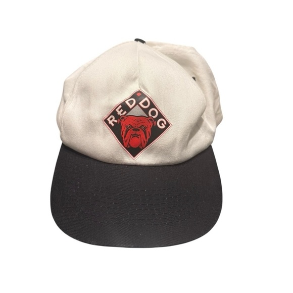 KC Collections Other - Vintage Red Dog Beer Snapback Hat White and Black Made in USA KC Brand